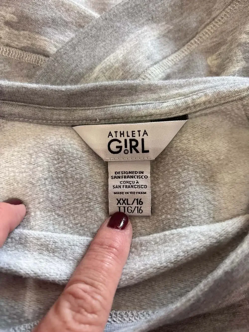 Athleta Girl Cross Your Fingers Sweatshirt Size XXL